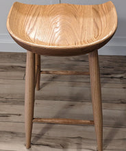 Load image into Gallery viewer, Canadian Red Oak Tractor Seat Bar Stool