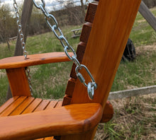 Load image into Gallery viewer, Amish Handcrafted Northern White Cedar Single Swing Chair Kit