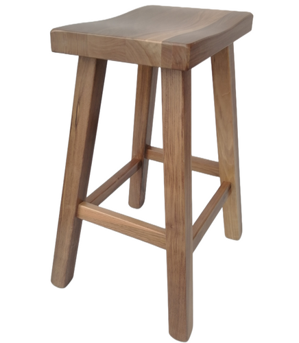 Black Walnut Saddle Bar Stool