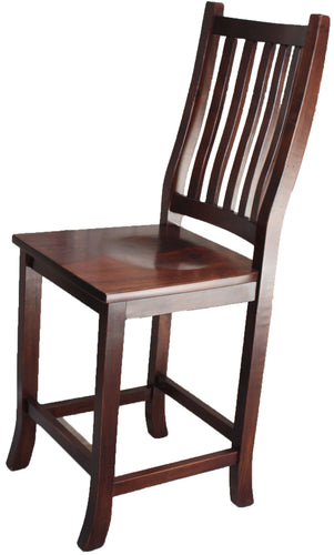 Solid Maple or Oak Mission Bar Stool Kits