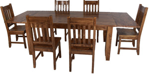 Mennonites Solid Maple Wood Harvest Dining Table Set