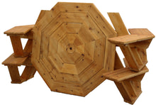 Load image into Gallery viewer, Handcrafted White Cedar Octagon Picnic Table