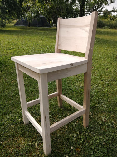 Curved Back Maple Kitchen Bar Stool Kits