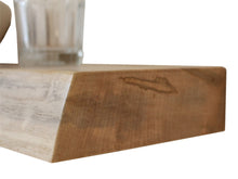 Load image into Gallery viewer, Custom Built Thick Live Edge Maple Floating Shelf