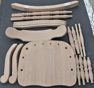 Traditional Red Oak Rocking Chair Kit