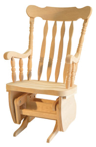 Traditional Red Oak Gliding Rocking Chair Kit