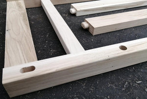 Solid Maple or Oak Mission Bar Stool Kits